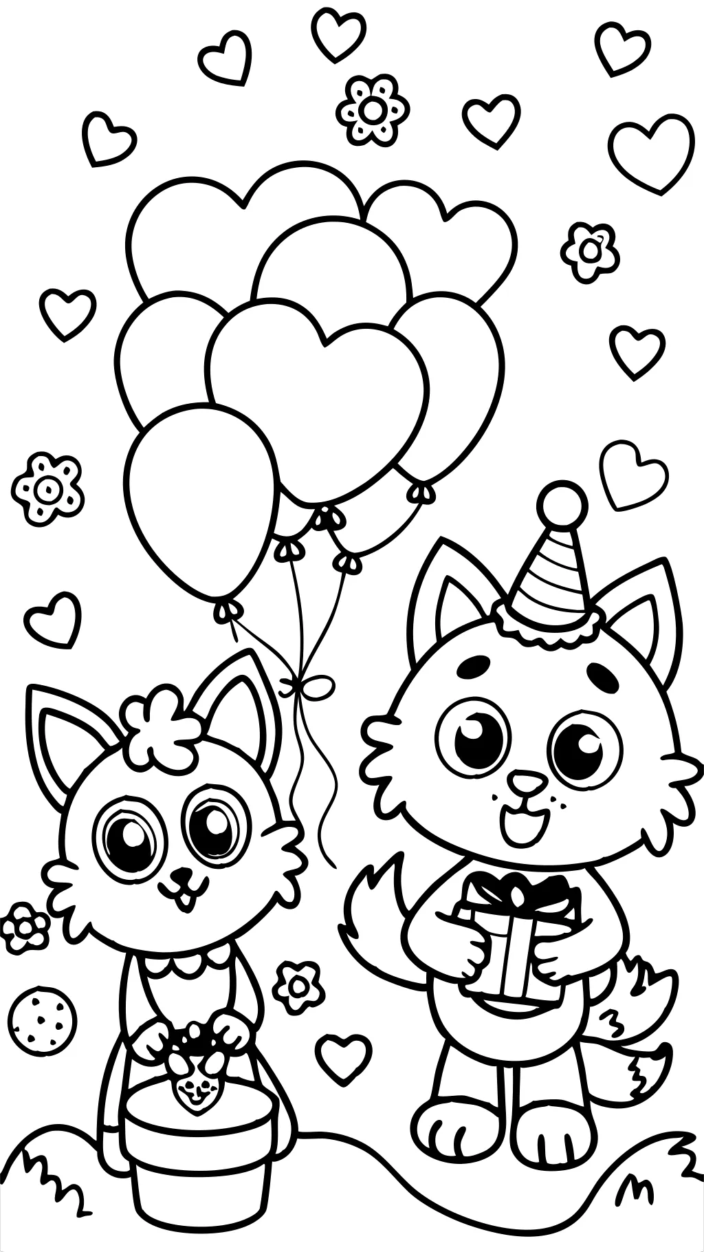 bluey valentines coloring pages